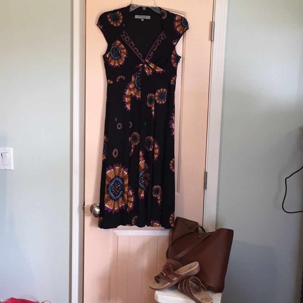 Black sassy multi colors dress